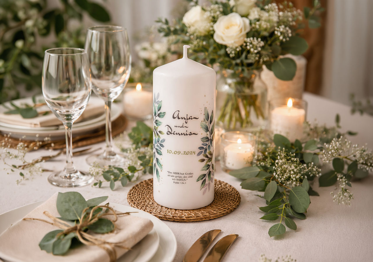 Herzwerk Store Kerze Hochzeit kaufen